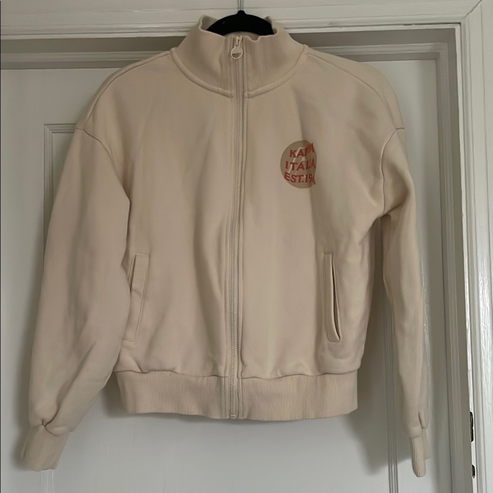 Kappa Italia Cream Top with Red Accents